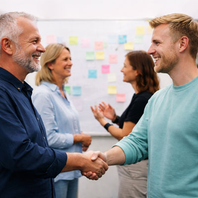 En god dialog allerede på den første dag.